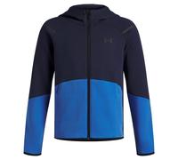 Under Armour Boys Unstoppable Fleece Full-Zip Hoodie Size: Youth Medium 140-150CM, Colour: Navy
