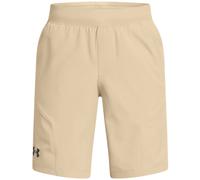 Under Armour Boys Unstoppable Shorts in Brown - Size 7-8Y