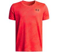Under Armour Boys Vent Jacquard Crew Neck Regular Fit T-Shirt in Racer Red - Size 7-8Y