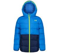 Under Armour Boys Water-Resistant Pronto Colourblock Puffer Jacket with UA Storm Technology - Lightweight Hooded Winter Coat with Snap Pockets