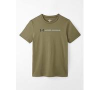 UNDER ARMOUR Boys Wordmark Short Sleeve - Green, Green, Size S=7-8 Years Green