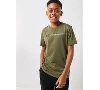 UNDER ARMOUR Boys Wordmark Short Sleeve, Green, Size M=9-10 Years Green