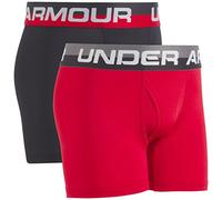 Under Armour boys2 Pack Performance Boxer Briefs Boxer-Briefs - Multi - Large Red/Black