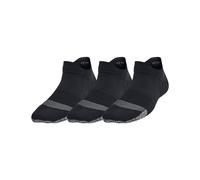 Under Armour Breathe No Show Socks - Black / Jet Gray, Fitness, One Size