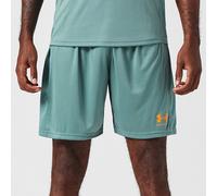 Under Armour Men's Challenger Train Short, Lightweight and Fast-Drying Men's Gym Gear, Comfortable and Breathable Sports Shorts,Jasper Blue / / Squad Orange,LG