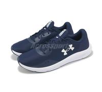 Under Armour Charged Pursuit 3 Tech Midnight Navy White Men Running 3025424-400