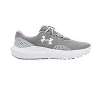 Under Armour Men's Charged Surge 4, Comfortable Men's Runners with Breathable Mesh Upper Design, Durable and Responsive Running Shoes,Steel / Mod Gray / White,8.5