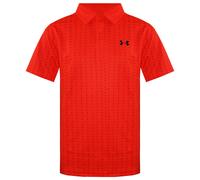 Under Armour Childrens Unisex Collared Orange Kids Performance Tee Box Polo Shirt 1366429 296 - Size Medium