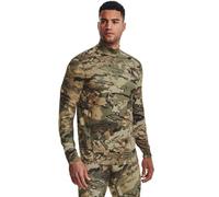 Under Armour ColdGear Infrared Camo Mock Men's Long Sleeve, Ua Forest All Season Camo/Black (994), S