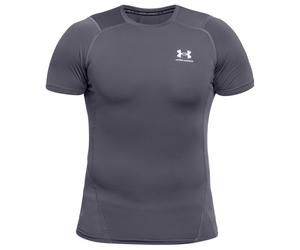 Under Armour Compressed HeatGear Thermal T-Shirt - Castlerock/White