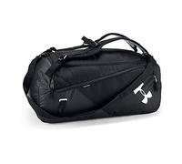 Under Armour Contain Duo Md Duffel Bag, Unisex Adult Black, Black/Black/Silver (001), One Size