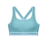 Under Armour Corssback Womens Blue Mid Sports Bra Lace - Size Small