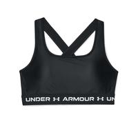Under Armour Crossback Mid Matte Shine Womens Sports Bra - Black - Size Large
