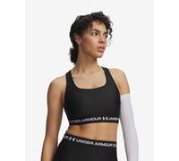 Under Armour Crossback Mid Sports Bra Carbon Black White - S