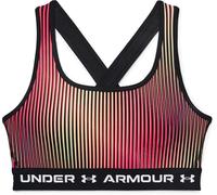 Under Armour Damen Sport-BH port Bh Crossback Mid Print Blk 131034