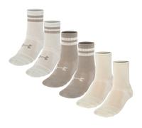 Under Armour Essential Crew Socks Timberwolf Taupe / Stone - 6 pairs