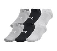 Under Armour Socks UA Essential No-Show - 6 Pairs Grey/Black/White - L