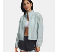 Under Armour Explor Trail Run Wind Women's Running Jacket Blue - Enamel Blue/Fade Green L