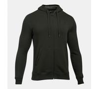 Under Armour Rival Fitted Full Zip Warm-up Top - Artillery Green/Black, Large