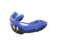 Under Armour Gameday Elite Mouth Guard for Football, Lacrosse, Basketball, Hockey, Boxing etc. Sports Mouthguard. Includes Detachable Helmet Strap. Youth & Adult. Protectar Bucal, Blue