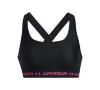 Under Armour Girls' Crossback Mid Solid Sports Bra with Crossover Back, Essential Sportswear for Girls, Lightweight Running Bra