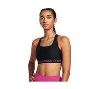 Under Armour Girls' Crossback Mid Solid Sports Bra with Crossover Back, Essential Sportswear for Girls, Lightweight Running Bra