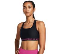 Under Armour Girls' Crossback Mid Solid Sports Bra with Crossover Back, Essential Sportswear for Girls, Lightweight Running Bra