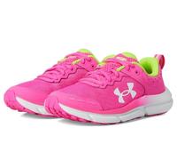Under Armour Girls' Grade School Assert 10 Trainers, 652 Rebel Pink High Vis Yellow White, 5.5 UK