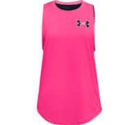 Under Armour Girls' HeatGear Armour Tank Sleeveless, Girls, Sleeveless, 1327878, Cerise (653)/Black, S