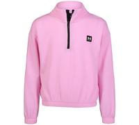 Under Armour Girls' Hoodie, Fleece Inner Layer & Cute Full Fit, Pink Dawn Waffle Knit Quarter Zip, M