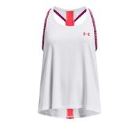 Under Armour Girls Knockout Tank Top White/Beta 11-12 Years