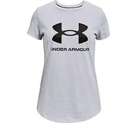Under Armour Live Sportstyle Graphic Short Sleeve T Shirt Girls S Mod Gray Light Heather