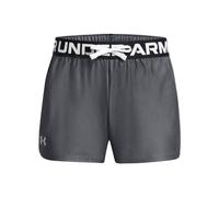 Under Armour Girls Girl's Play Up Solid Shorts in Grey - Size 13-14Y
