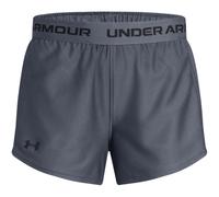 Under Armour Girls Play Up Shorts in Downpour Gray - Grey - Size 9-10Y