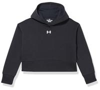 Under Armour Girls' Rival Fleece Crop Hoodie, (482) Radial Turquoise / / White, XL