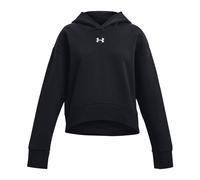 Under Armour Girls Rival Fleece Crop Hoodie Colour: Black, Size: Youth Large 150-160CM