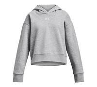 Under Armour Girls Rival Fleece Crop Hoodie Colour: Grey, Size: Youth Extra Large 160-170CM