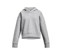 Under Armour Girls Rival Fleece Crop Hoodie Colour: Grey, Size: Youth Small 130-140CM