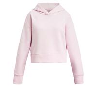 Under Armour Girls Rival Fleece Crop Hoodie Size: Youth Extra Large 160-170CM, Colour: Pink