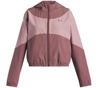 Under Armour Girls Rival Wvn Hoody Jacket in Maroon - Red - Size 9-10Y