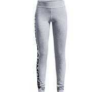 Under Armour Girls Sportstyle Branded Legging Colour: Grey, Size: Youth Medium 140-150CM
