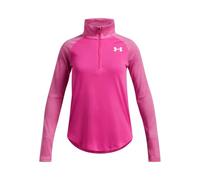 Under Armour Girls Tech Twist Half Zip T-Shirt - Pink - Size XL/G