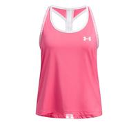 UNDER ARMOUR Junior Girls Training Tech Knockout Tank, Super Pink / / White, Size M Uper Pink / / White