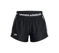 Under Armour Girls' Tech Play Up Short, Girls' Running Shorts with Shaped Hem and Open-Hand Pockets, Breathable and Fast-Drying Gym Shorts Black YXL