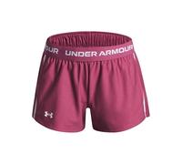 Under Armour Girls' Tech Play Up Short, Soft and Lightweight Gymwear for Kids, Girls' Shorts for Sports, PE and Athletics,Fuchsia Dusk/Fuchsia Dusk/White,YLG