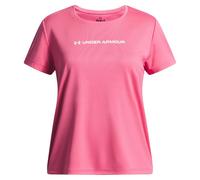 Under Armour Girls Tech Wordmark Graphic T-Shirt Colour: Pink, Size: Youth Extra Large 160-170CM