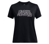 Under Armour Girls Tech Wordmark T-Shirt Size: Youth Medium 140-150CM, Colour: Black