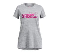 Under Armour Girls Ua G Tech Twist Wdmk Logo Ss Gym Top Black 11-12 Years
