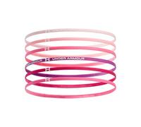Under Armour Girls' UA Mini Elastic 6-Pack Headbands Prime Pink / / White OSFM, One Size, Prime Pink / / White, One size
