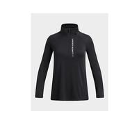 Under Armour Girls' Wordmark 1/2 Zip Top Junior - Black - Kids 8-9Y